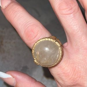 Gold-toned bold ring!